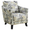 Chairs Grey Accent Chair - 33" x 29'.75" x 35" Beige, Grey, Foam, Solid Wood, Polyester Blend - Accent Chair HomeRoots