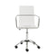Chairs Home Office Chair - 20.52" X 22.01" X 39.49" Office Chair in Clear with Chromed Steel Base HomeRoots