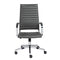 Chairs Home Office Chair - 22.25" X 27.01" X 45.28" High Back Office Chair in Gray HomeRoots