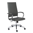 Chairs Home Office Chair - 22.25" X 27.01" X 45.28" High Back Office Chair in Gray HomeRoots