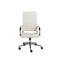 Chairs Home Office Chair - 22.25" X 27.01" X 45.28" High Back Office Chair in White HomeRoots
