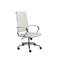 Chairs Home Office Chair - 22.25" X 27.01" X 45.28" High Back Office Chair in White HomeRoots