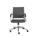Chairs Home Office Chair - 22.76" X 26.26" X 38" Low Back Office Chair in Gray HomeRoots