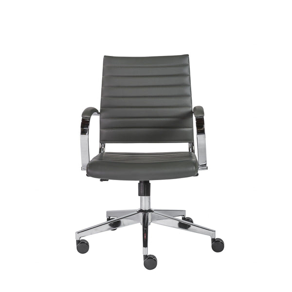 Chairs Home Office Chair - 22.76" X 26.26" X 38" Low Back Office Chair in Gray HomeRoots