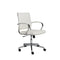 Chairs Home Office Chair - 22.76" X 26.26" X 38" Low Back Office Chair in White HomeRoots