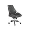 Chairs Home Office Chair - 26.75" X 26" X 40.75" Armless Low Back Office Chair in Gray with Chromed Aluminum Base HomeRoots