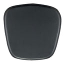 Chairs Leather Chair - 17" x 17" x 0.5" Black, Leatherette, Chair Cushion HomeRoots