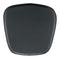 Chairs Leather Chair - 17" x 17" x 0.5" Black, Leatherette, Chair Cushion HomeRoots