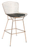 Chairs Leather Chair - 17" x 17" x 0.5" Black, Leatherette, Chair Cushion HomeRoots
