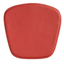 Chairs Leather Chair - 17" X 17" X 0.5" Red Leatherette Wire Mesh Chair Cushion HomeRoots
