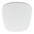 Chairs Leather Chair - 17" x 17" x 0.5" White, Leatherette, Chair Cushion HomeRoots