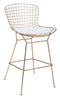 Chairs Leather Chair - 17" x 17" x 0.5" White, Leatherette, Chair Cushion HomeRoots
