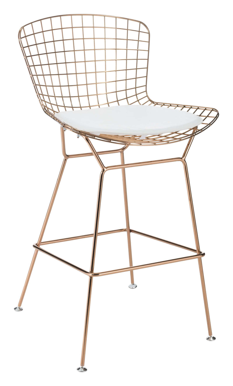Chairs Leather Chair - 17" x 17" x 0.5" White, Leatherette, Chair Cushion HomeRoots