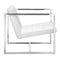 Chairs Leather Chair - 25" X 28.3" X 26.4" White Leatherette Chair HomeRoots