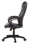 Chairs Leather Chair - 26.37" x 27.55" x 41.33" Black Leather Chair HomeRoots