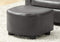 Chairs Leather Chair - 30'.5" x 33" x 26" Charcoal Grey, Leather-Look - 2pcs Juvenile Chair HomeRoots