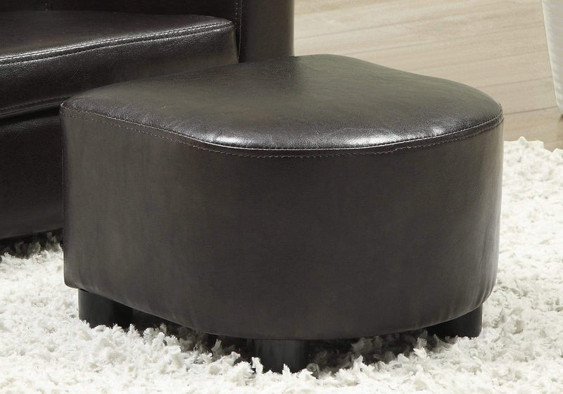 Chairs Leather Chair - 30'.5" x 33" x 26" Dark Brown, Leather-Look - 2pcs Juvenile Chair HomeRoots