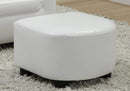 Chairs Leather Chair - 30'.5" x 33" x 26" White, Leather-Look/Fabric - 2pcs Juvenile Chair HomeRoots