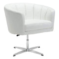 Chairs Leather Chair - 32.1" X 26" X 31.5" Coffee Vintage Occasional Chair HomeRoots
