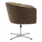 Chairs Leather Chair - 35.4" X 33.5" X 31.5" Leatherette Occasional Chair Coffee HomeRoots