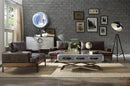 Chairs Leather Chair - 41" X 39" X 32" Distressed Chocolate Top Grain Leather Chair HomeRoots