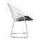 Chairs Leather Dining Chairs - 32.5" X 26.5" X 33" 2 Pcs Black Leatherette Chromed Steel Dining Chair HomeRoots