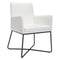 Chairs Leather Lounge Chair - 24" X 24.8" X 33.9" White Lounge Chair HomeRoots