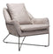 Chairs Leather Lounge Chair - 31.9" x 35.8" x 34.3" Distressed Gray, Leatherette, Steel, Lounge Chair HomeRoots