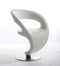 Chairs Leather Lounge Chair - 32" White Leatherette Lounge Chair HomeRoots