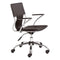 Chairs Leather Office Chair - 22" X 23" X 37" Espresso Leatherette Office Chair HomeRoots