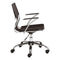Chairs Leather Office Chair - 22" X 23" X 37" Espresso Leatherette Office Chair HomeRoots