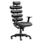Chairs Leather Office Chair - 25" X 23.5" X 48.5" Black Leatherette Office Chair HomeRoots