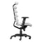 Chairs Leather Office Chair - 25" X 23.5" X 48.5" White Leatherette Office Chair HomeRoots