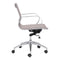 Chairs Leather Office Chair - 27.6" X 27.6" X 36" Taupe Leatherette Low Back Office Chair HomeRoots