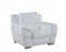 Chairs Leather Office Chair - 37" Chic White Leather Chair HomeRoots