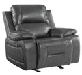 Chairs Leather Office Chair - 40" Classy Grey Leather Chair HomeRoots