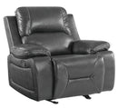 Chairs Leather Office Chair - 40" Classy Grey Leather Chair HomeRoots