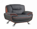 Chairs Leather Office Chair - 40" Sleek Black Leather Chair HomeRoots