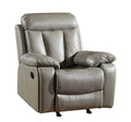 Chairs Leather Office Chair - 42" Sturdy Grey Leather Chair HomeRoots