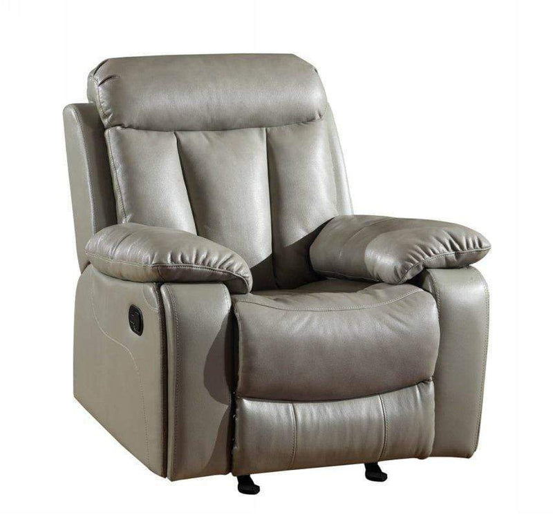 Chairs Leather Office Chair - 42" Sturdy Grey Leather Chair HomeRoots