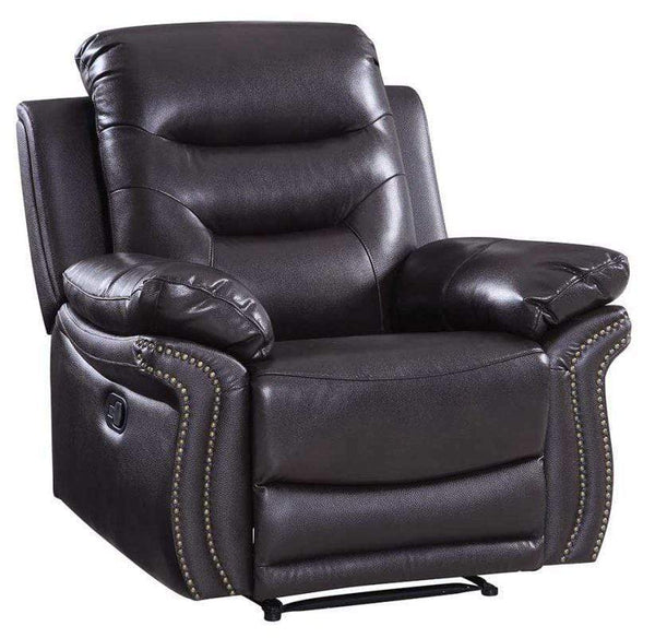 Chairs Leather Office Chair - 44" Comfortable Brown Leather Chair HomeRoots