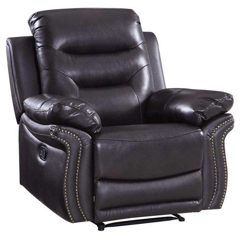 Chairs Leather Office Chair - 44" Comfortable Brown Leather Chair HomeRoots