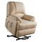 Chairs Lift Chairs - 34" X 37" X 41" Beige Leatherette Power Lift Massage Recliner HomeRoots