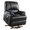 Chairs Lift Chairs - 34" X 37" X 41" Black Leatherette Power Lift Massage Recliner HomeRoots