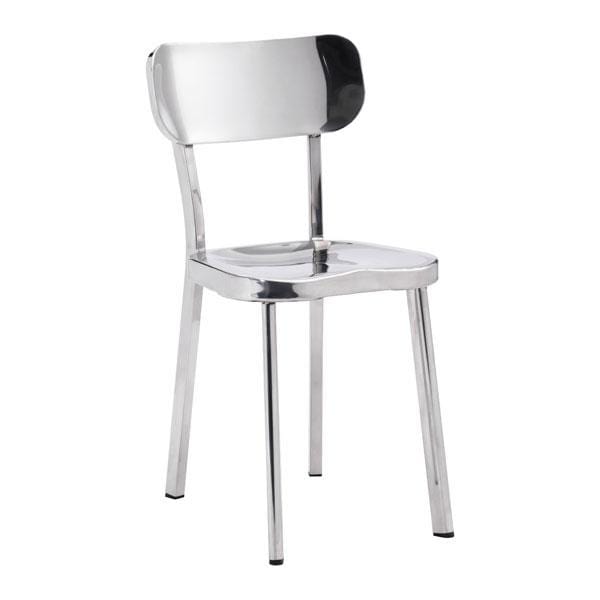 Chairs Lounge Chair - 15.6" X 17.3" X 30.9" 2 Pcs Stainless Steel Chair HomeRoots
