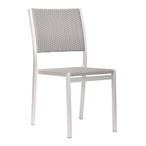 Chairs Lounge Chair - 18" X 20.7" X 34.9" 2 Pcs Polyethylene Dining Armless Chair HomeRoots