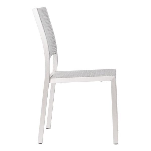 Chairs Lounge Chair - 18" X 20.7" X 34.9" 2 Pcs Polyethylene Dining Armless Chair HomeRoots