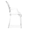 Chairs Lounge Chair - 21" X 21" X 36.5" 4 Pcs Transparent Polycarbonate Chair HomeRoots