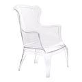 Chairs Lounge Chair - 28.3" X 30.5" X 38" Transparent Polycarbonate Chair HomeRoots