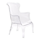 Chairs Lounge Chair - 28.3" X 30.5" X 38" Transparent Polycarbonate Chair HomeRoots